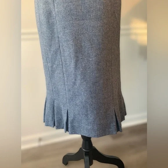 Talbots women's 100% wool skirt size 6 lined ruffles business casual - Picture 7 of 8